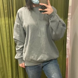 green grey oversized Erica sweatshirt